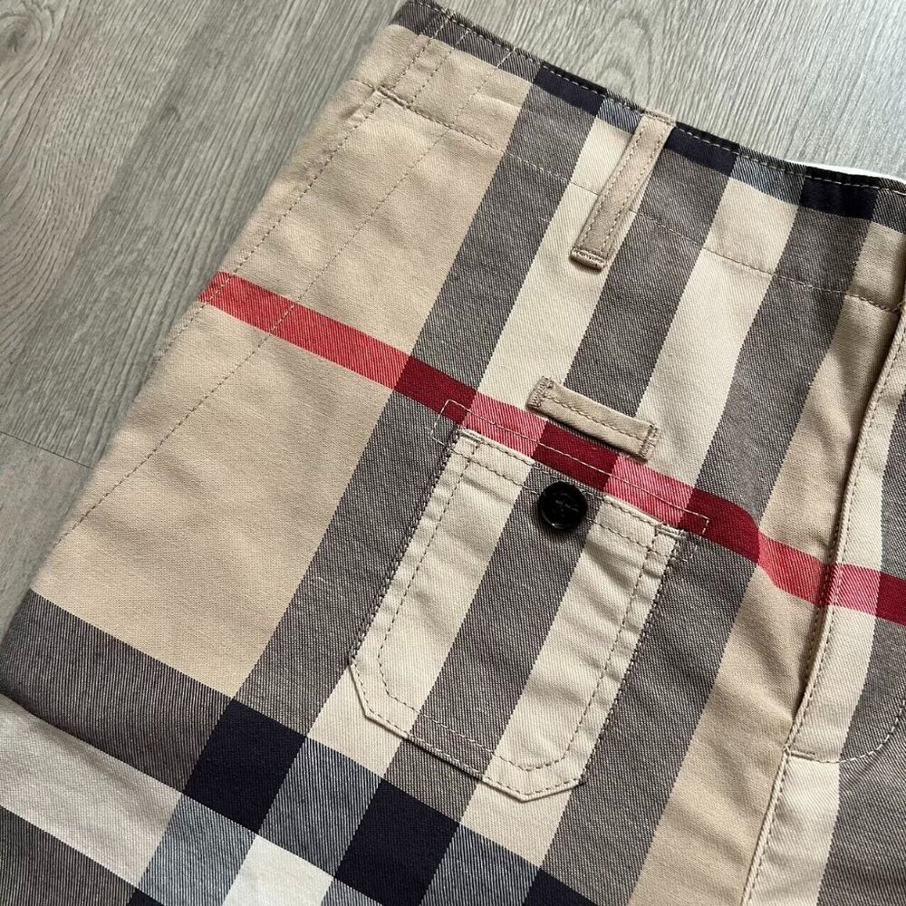 Burberry Cotton Classic Plaid Shorts W 30 Unisex Kids 14Y Women S also W 30 - Picture 2 of 10